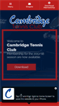 Mobile Screenshot of cambridgetennisclub.com.au