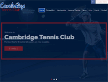 Tablet Screenshot of cambridgetennisclub.com.au